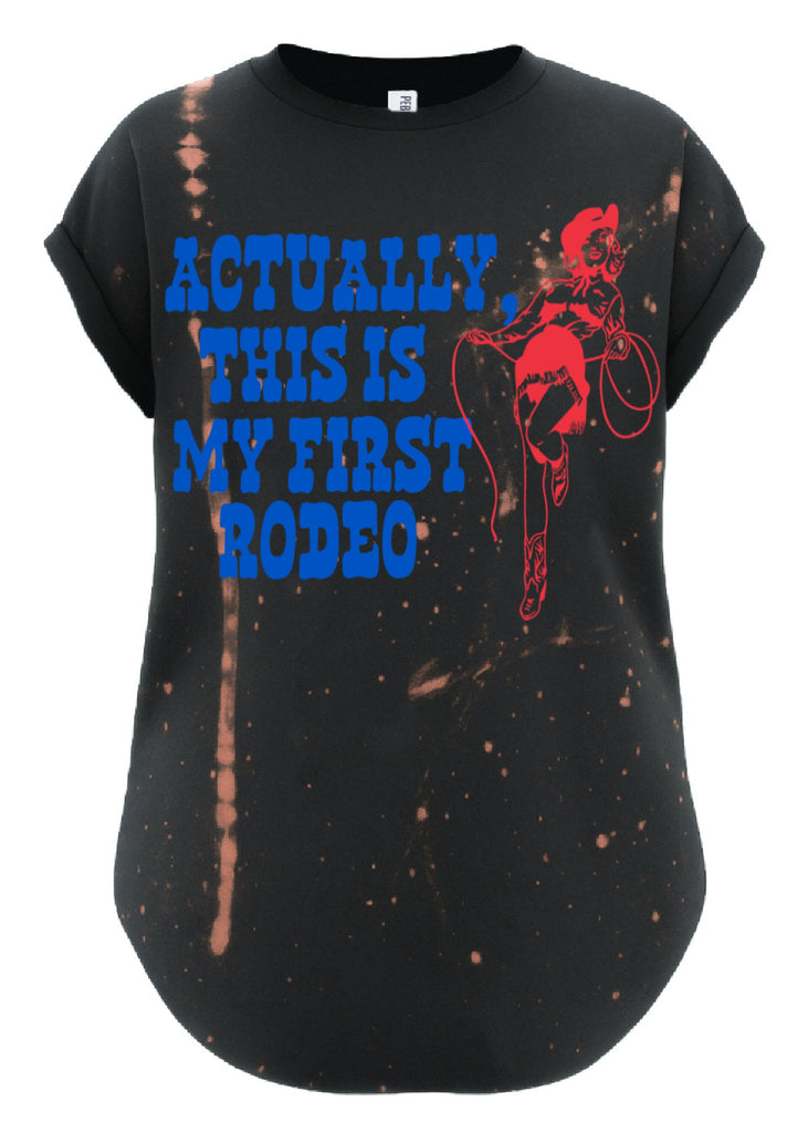 pebby forevee Side Slit Tee ACTUALLY THIS IS MY FIRST RODEO BLEACHED OUT SIDE SLIT TEE