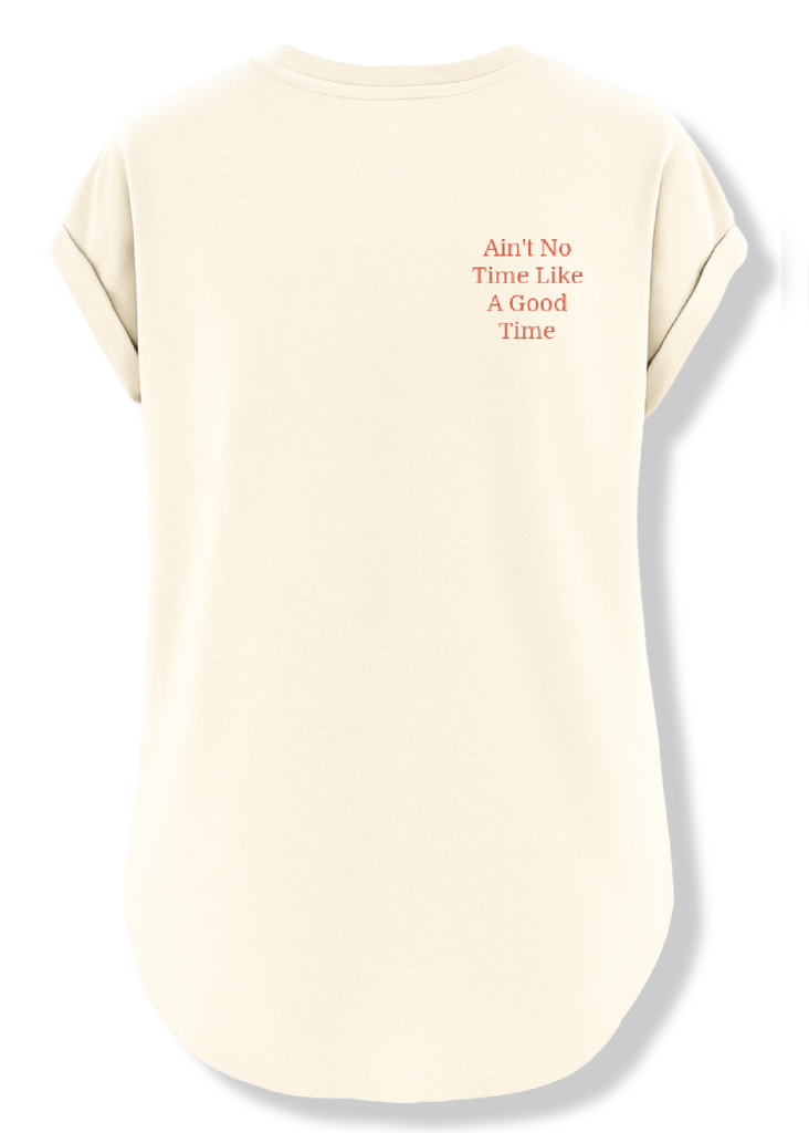 pebby forevee Side Slit Tee AIN'T NO TIME LIKE A GOOD TIME SIDE SLIT TEE