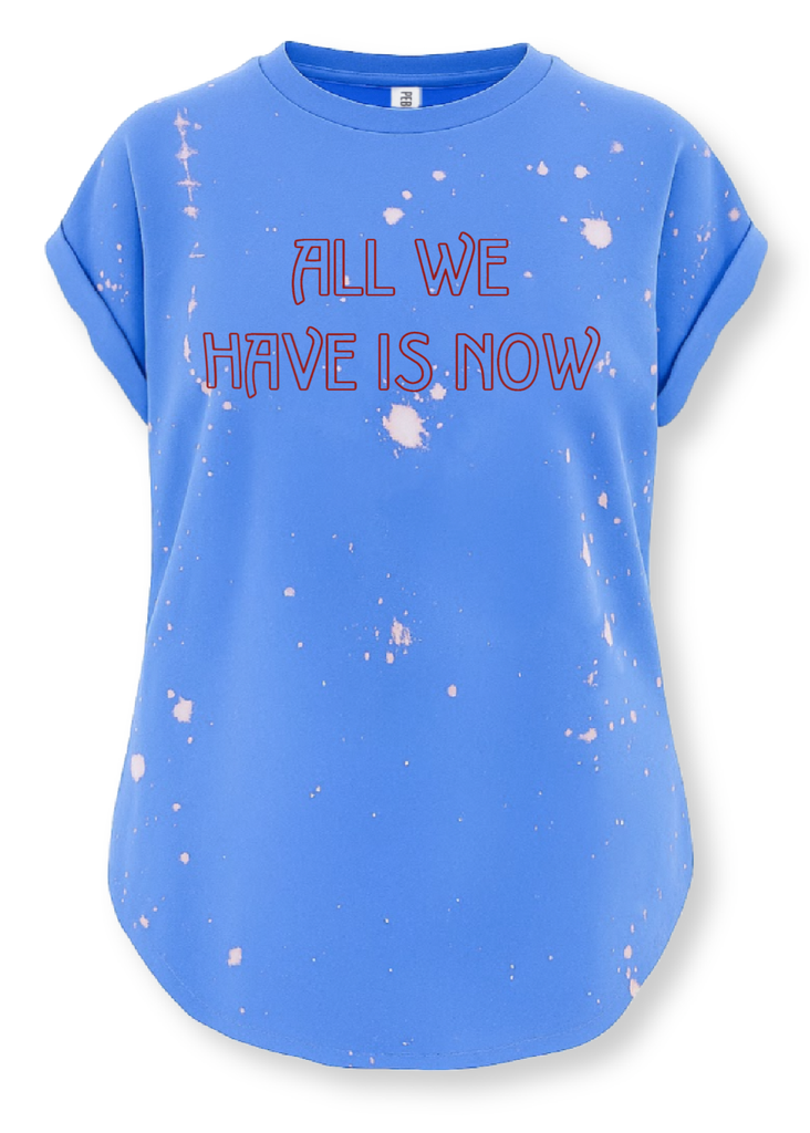 pebby forevee Side Slit Tee ALL WE HAVE IS NOW BLEACHED OUT SIDE SLIT TEE