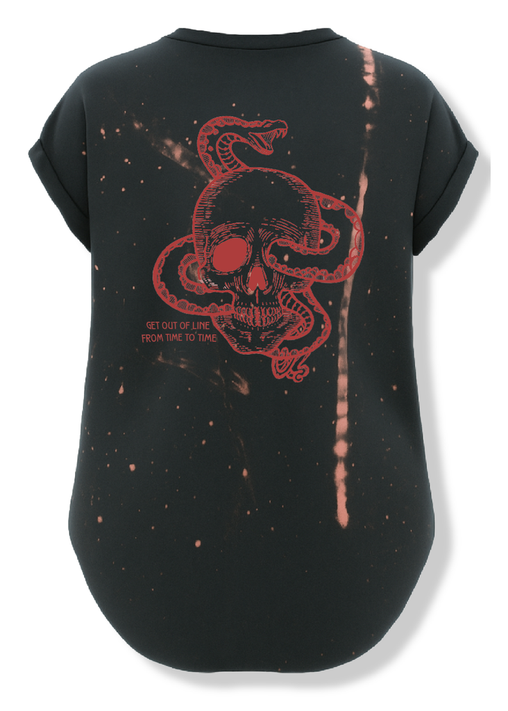 pebby forevee Side Slit Tee ALL WE HAVE IS NOW BLEACHED OUT SIDE SLIT TEE