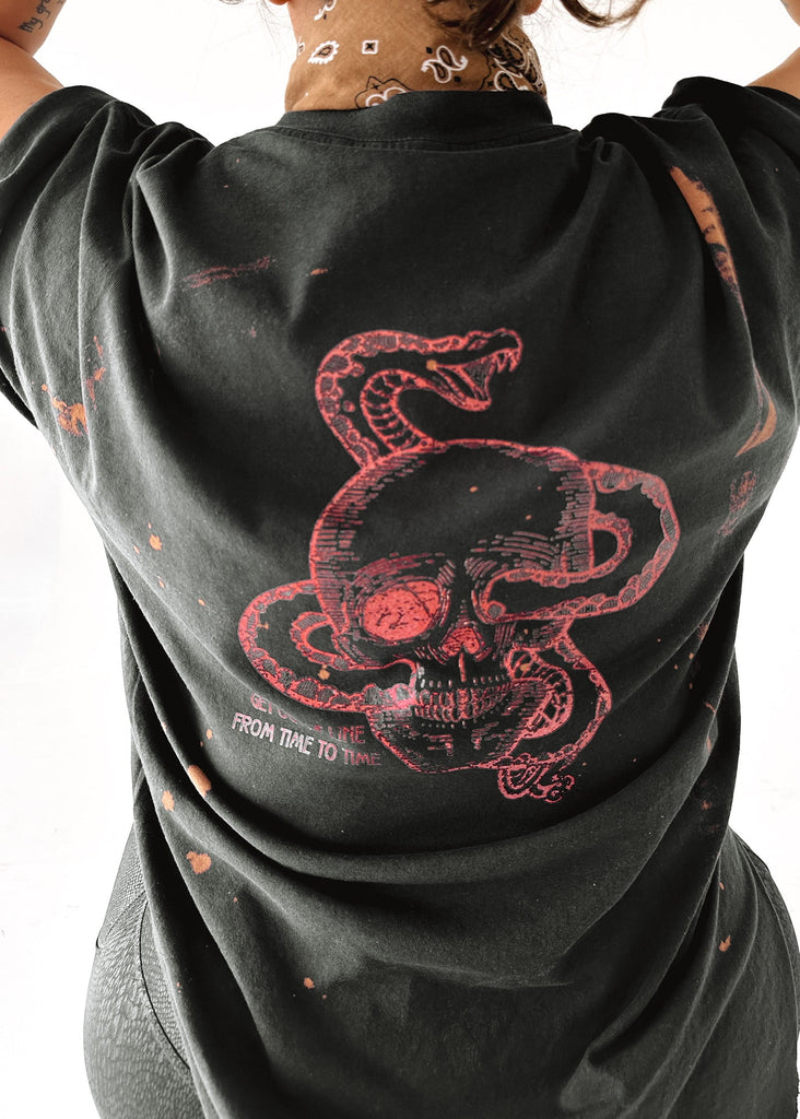 pebby forevee Side Slit Tee ALL WE HAVE IS NOW BLEACHED OUT SIDE SLIT TEE