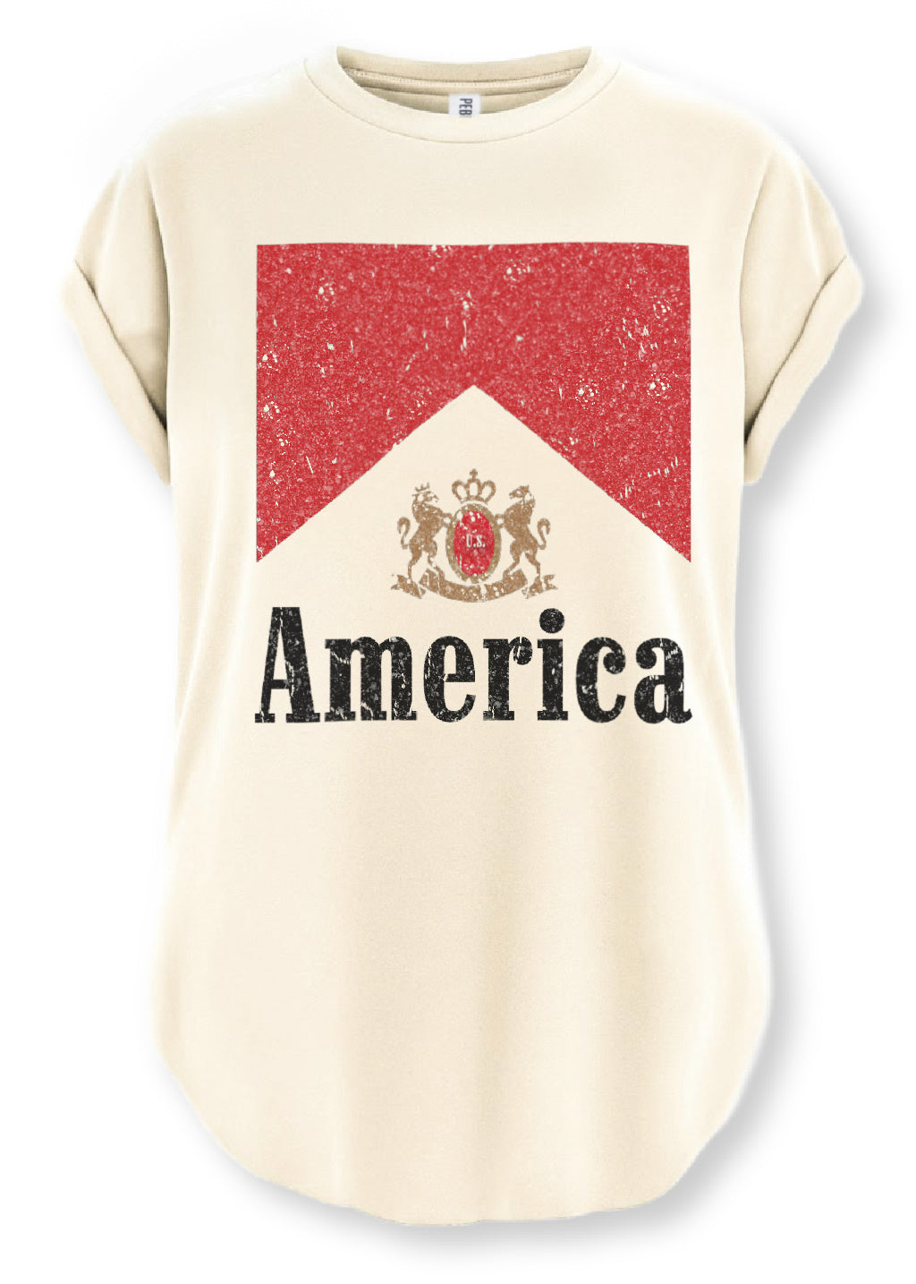AMERI   2018新作MEDI SLIT OVER TEE AMERICA AS WE KNOW IT SIDE SLIT TEE – Pebby Forevee