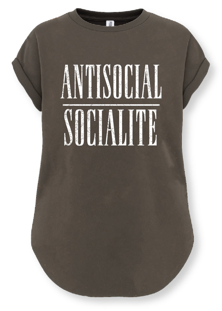 pebby forevee Side Slit Tee ANTISOCIAL SOCIALITE SIDE SLIT TEE