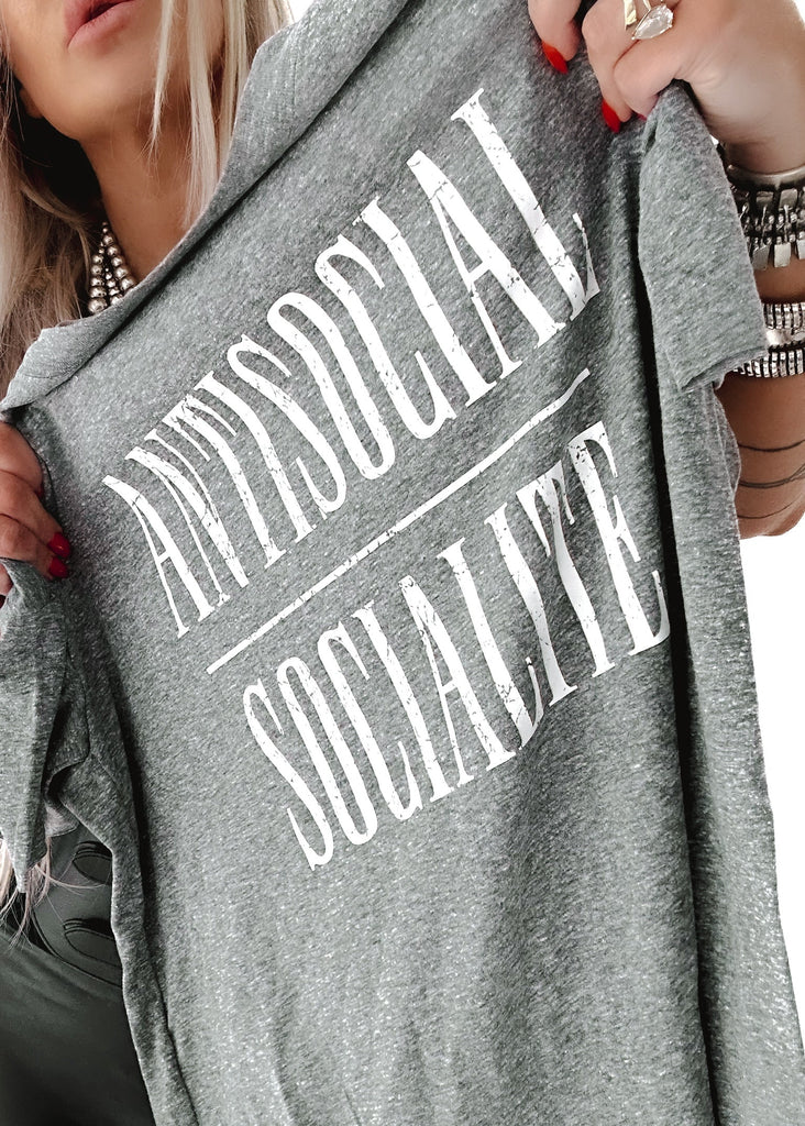 pebby forevee Side Slit Tee ANTISOCIAL SOCIALITE SIDE SLIT TEE