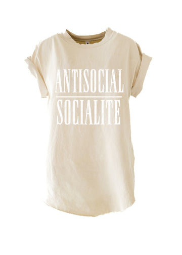 pebby forevee Side Slit Tee ANTISOCIAL SOCIALITE SIDE SLIT TEE