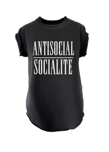 pebby forevee Side Slit Tee ANTISOCIAL SOCIALITE SIDE SLIT TEE