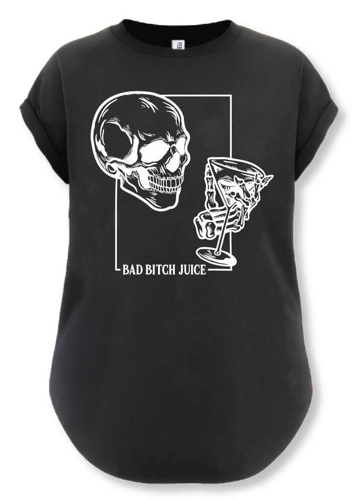 pebby forevee Side Slit Tee BAD BITCH JUICE SIDE SLIT TEE