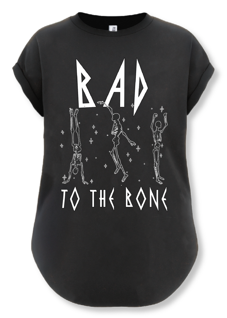 pebby forevee Side Slit Tee BAD TO THE BONE SIDE SLIT TEE