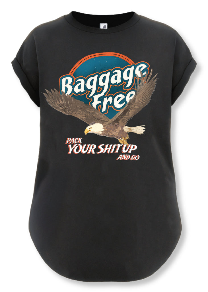 pebby forevee Side Slit Tee BAGGAGE FREE SIDE SLIT TEE