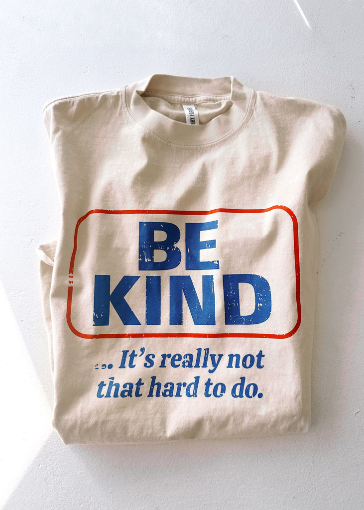 pebby forevee Side Slit Tee BE KIND (IT'S NOT THAT HARD TO DO) SIDE SLIT TEE