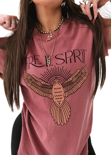 pebby forevee Side Slit Tee BOHEMIAN SPIRIT SIDE SLIT TEE