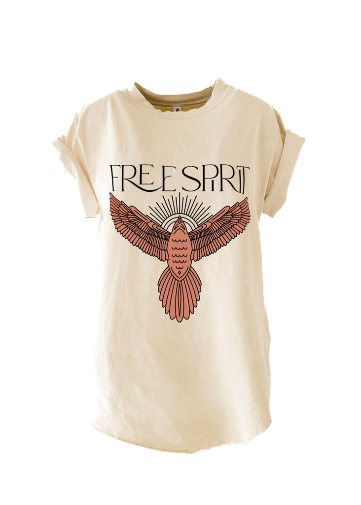 pebby forevee Side Slit Tee BOHEMIAN SPIRIT SIDE SLIT TEE