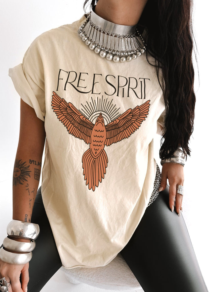 pebby forevee Side Slit Tee BOHEMIAN SPIRIT SIDE SLIT TEE