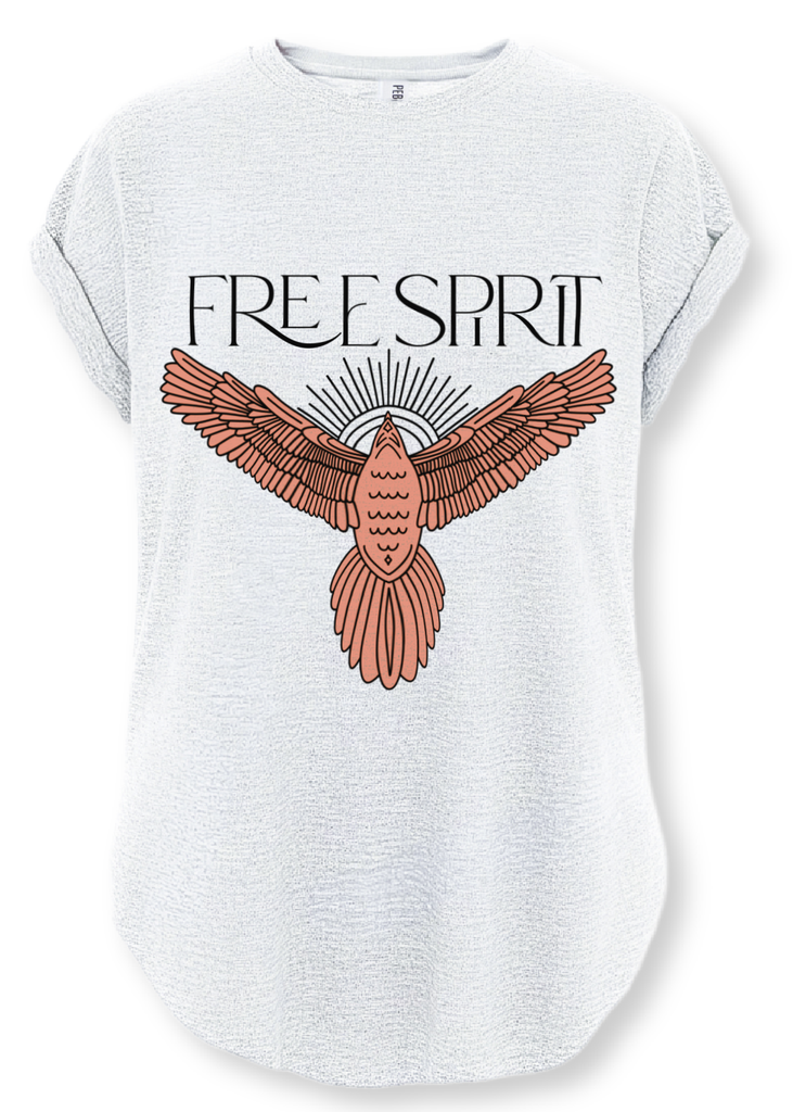 pebby forevee Side Slit Tee BOHEMIAN SPIRIT SIDE SLIT TEE