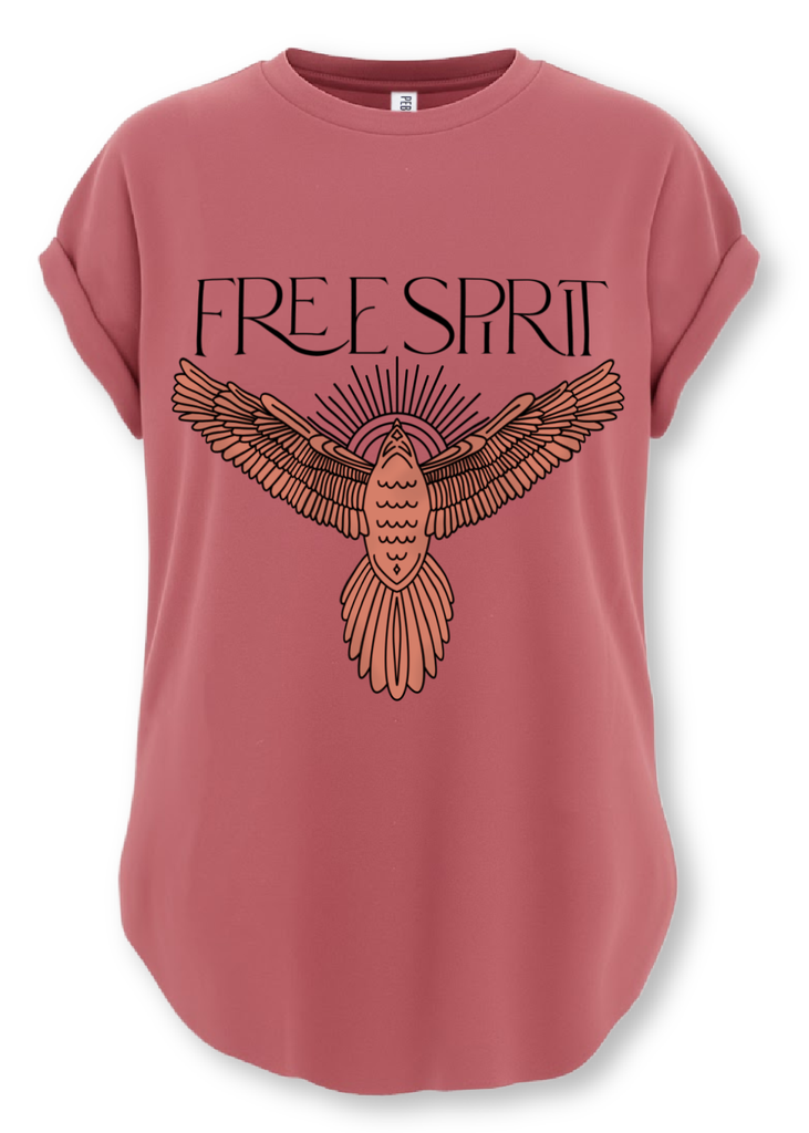 pebby forevee Side Slit Tee BOHEMIAN SPIRIT SIDE SLIT TEE