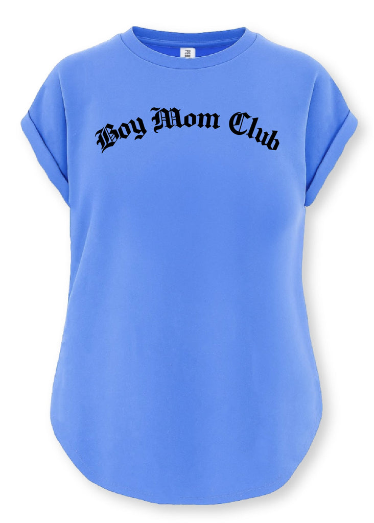 pebby forevee Side Slit Tee BOY MOM CLUB SIDE SLIT TEE