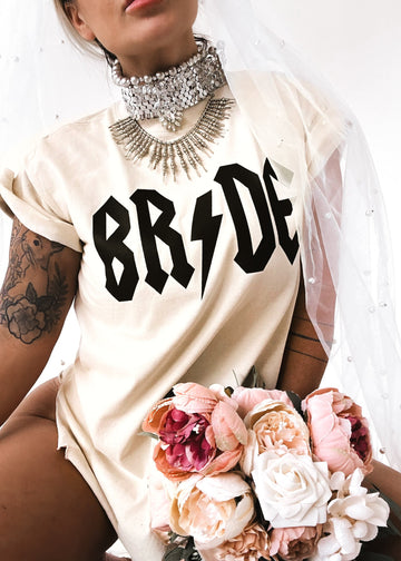 pebby forevee Side Slit Tee BRIDE (LIGHTENING) SIDE SLIT TEE
