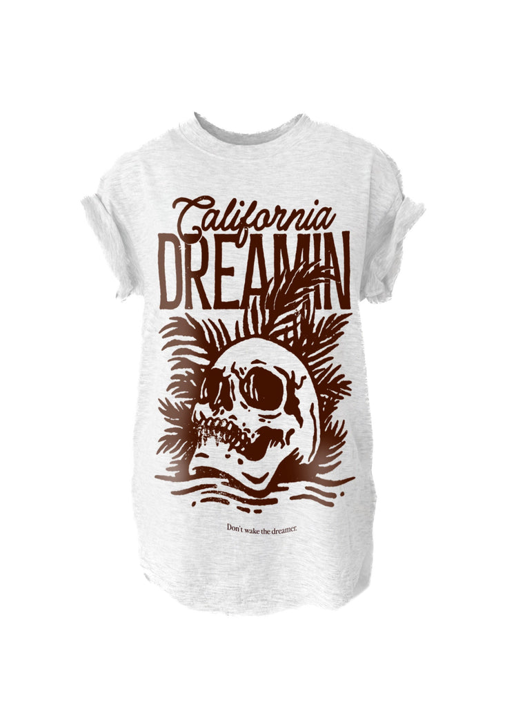 pebby forevee Side Slit Tee CALIFORNIA DREAMIN SIDE SLIT TEE