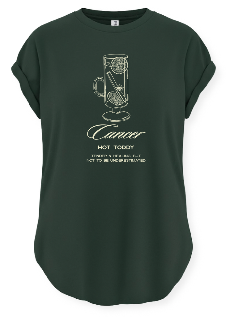 pebby forevee Side Slit Tee CANCER COCKTAIL SIDE SLIT TEE