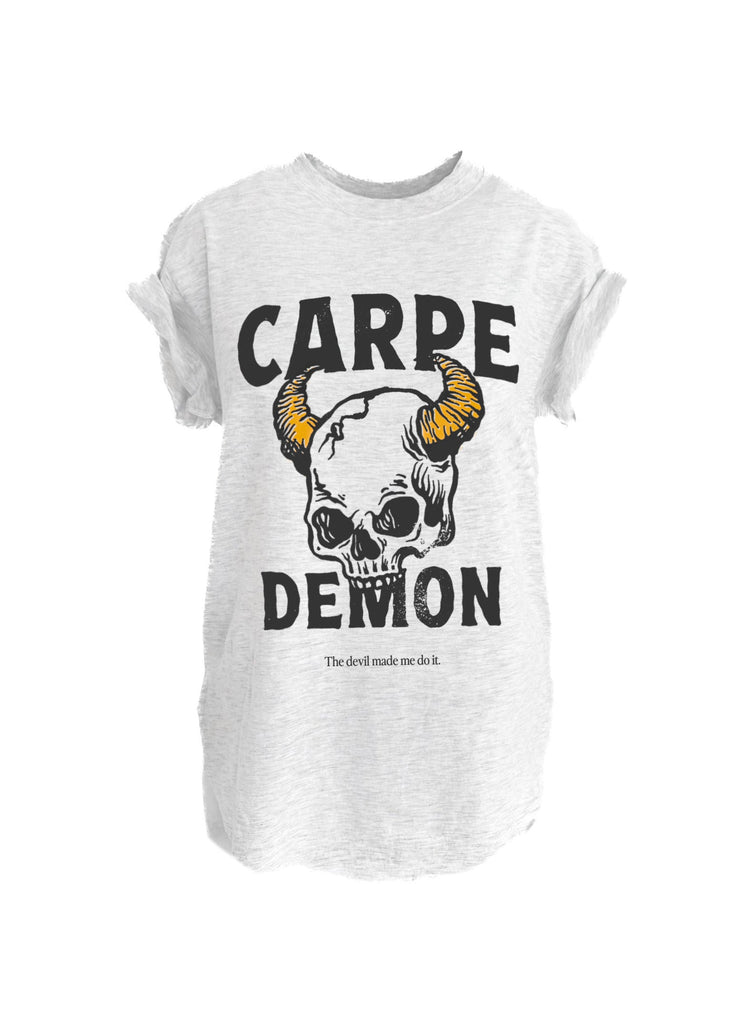 pebby forevee Side Slit Tee CARPE DEMON SIDE SLIT TEE