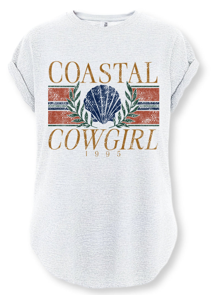 pebby forevee Side Slit Tee COASTAL COWGIRL SIDE SLIT TEE