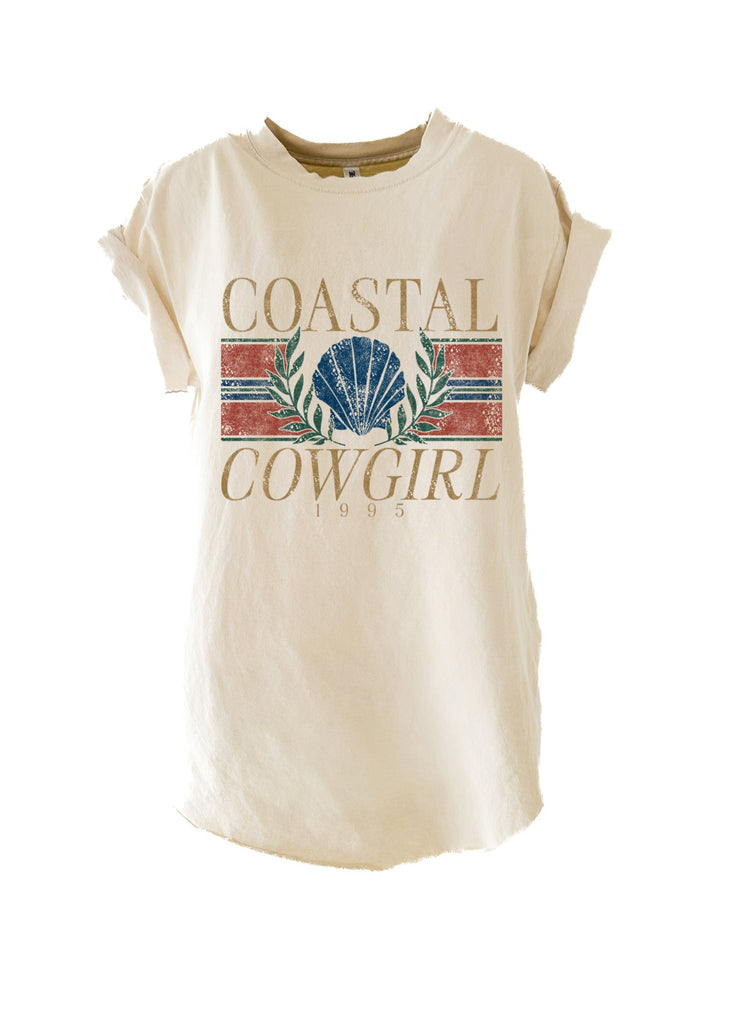 pebby forevee Side Slit Tee COASTAL COWGIRL SIDE SLIT TEE