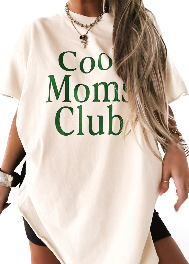 pebby forevee Side Slit Tee COOL MOMS CLUB SIDE SLIT TEE