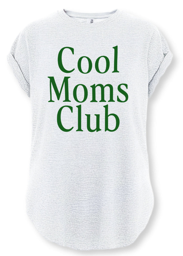 pebby forevee Side Slit Tee COOL MOMS CLUB SIDE SLIT TEE