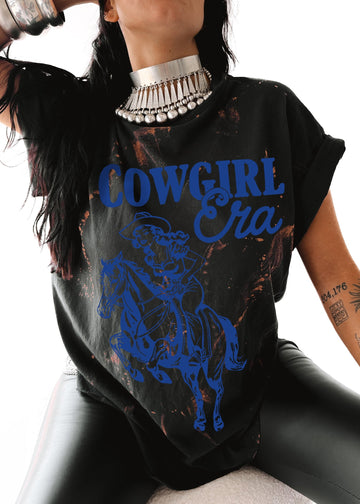 pebby forevee Side Slit Tee COWGIRL ERA BLEACHED OUT SIDE SLIT TEE