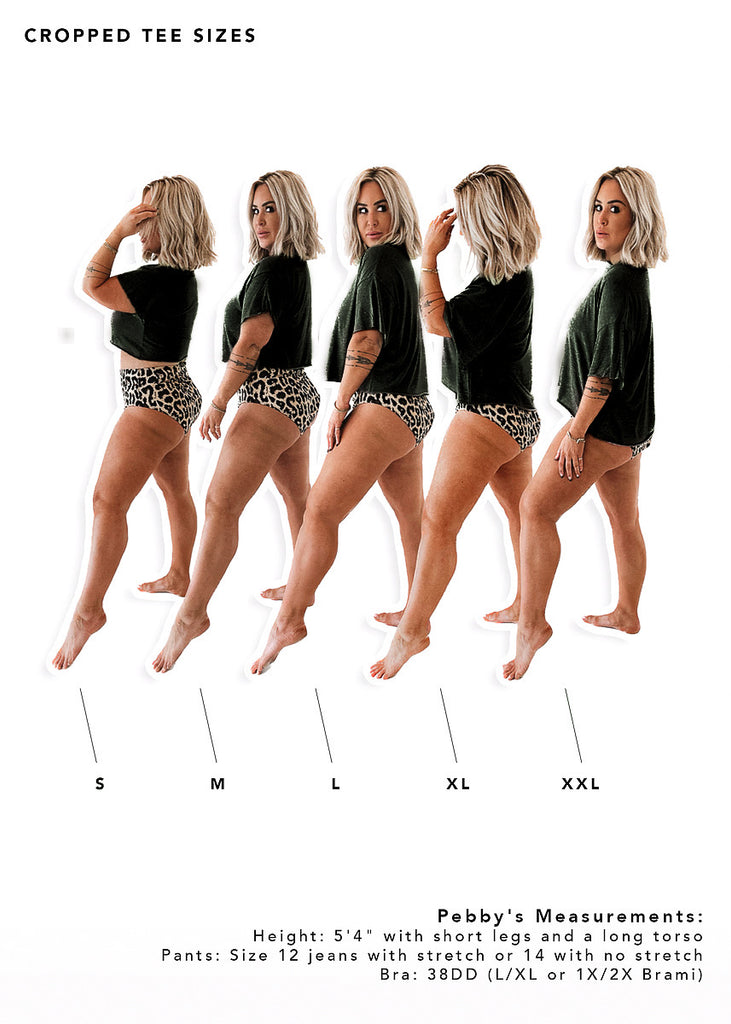 pebby forevee Side Slit Tee CROPPED ARIES COCKTAIL GRAPHIC TEE