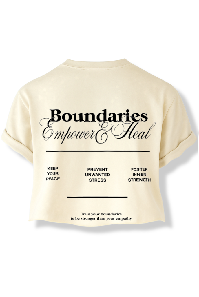 pebby forevee Side Slit Tee CROPPED HEY, IT'S OK BLEACHED OUT GRAPHIC TEE