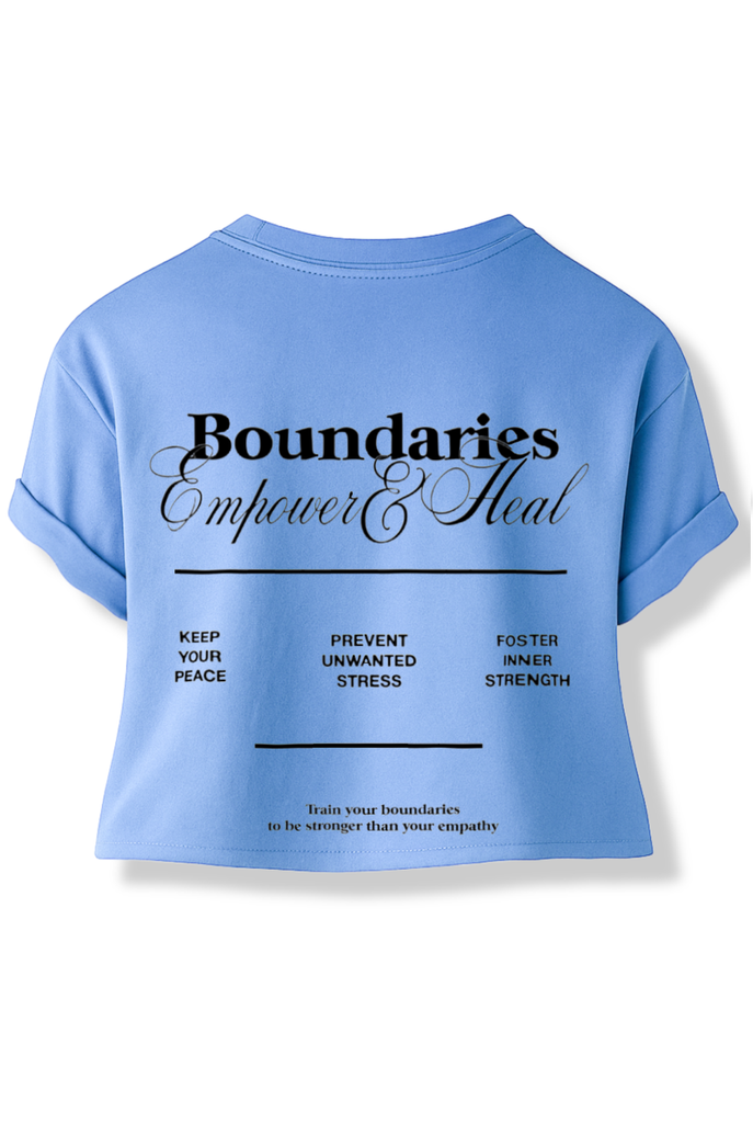 pebby forevee Side Slit Tee CROPPED HEY, IT'S OK GRAPHIC TEE