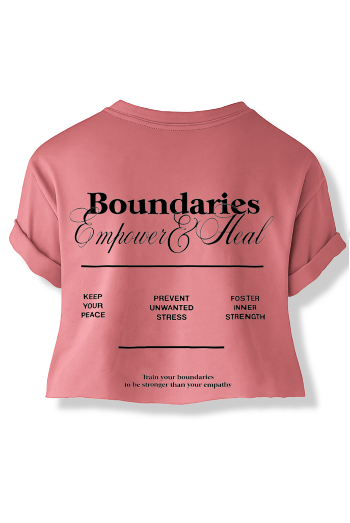 pebby forevee Side Slit Tee CROPPED HEY, IT'S OK GRAPHIC TEE