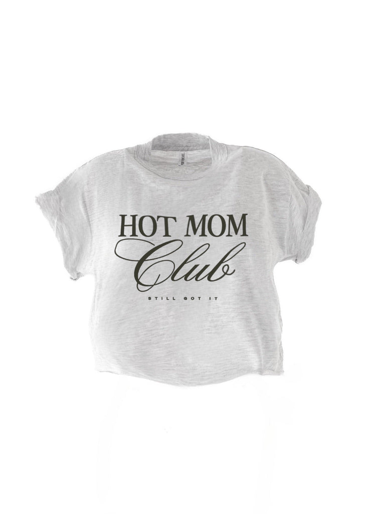 pebby forevee Side Slit Tee CROPPED HOT MOM CLUB CLUB GRAPHIC TEE