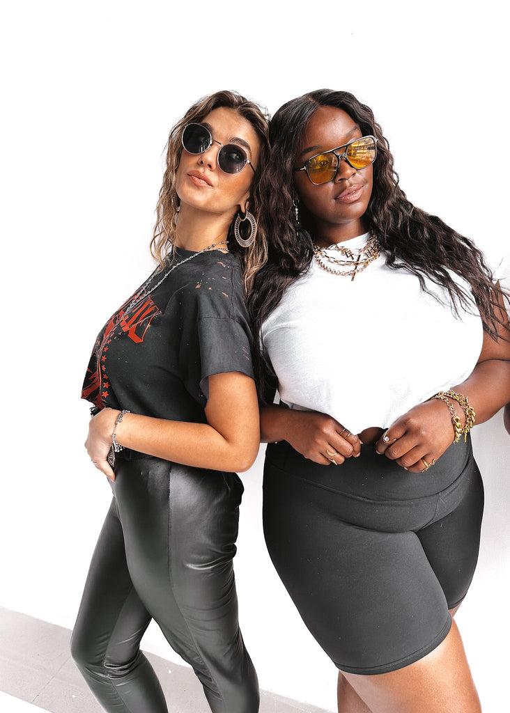 pebby forevee Side Slit Tee CROPPED PEBBY BASICS ASH GRAY TEE