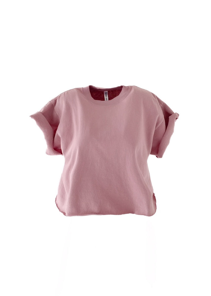 pebby forevee Side Slit Tee CROPPED PEBBY BASICS LILAC TEE