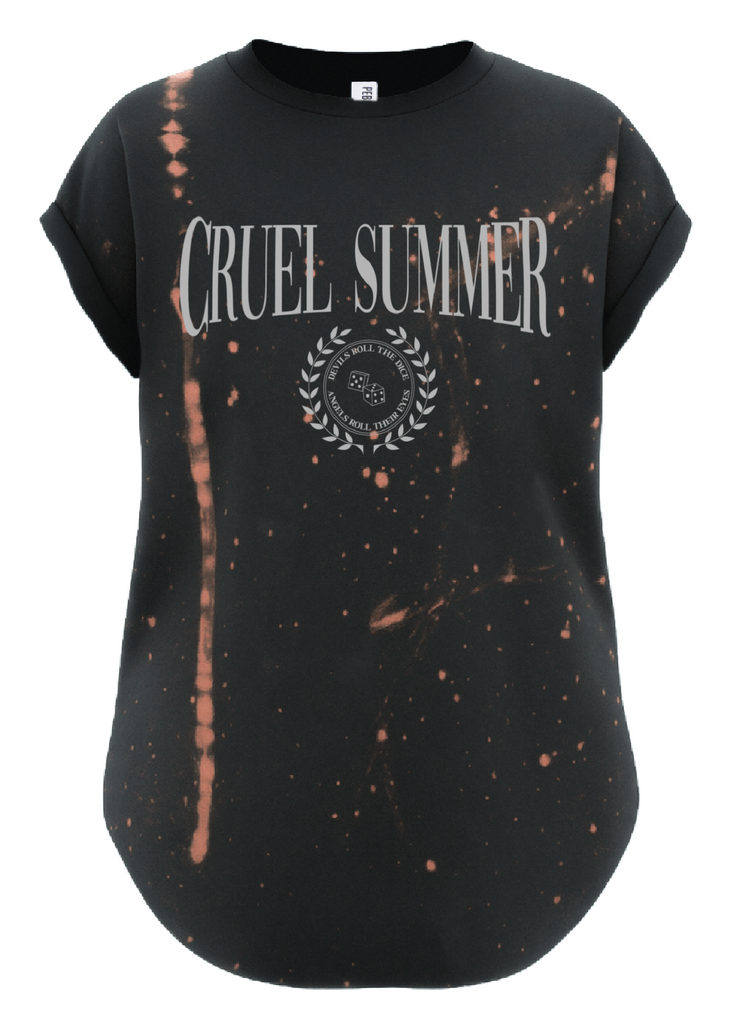 pebby forevee Side Slit Tee CRUEL SUMMER BLEACHED OUT SIDE SLIT TEE