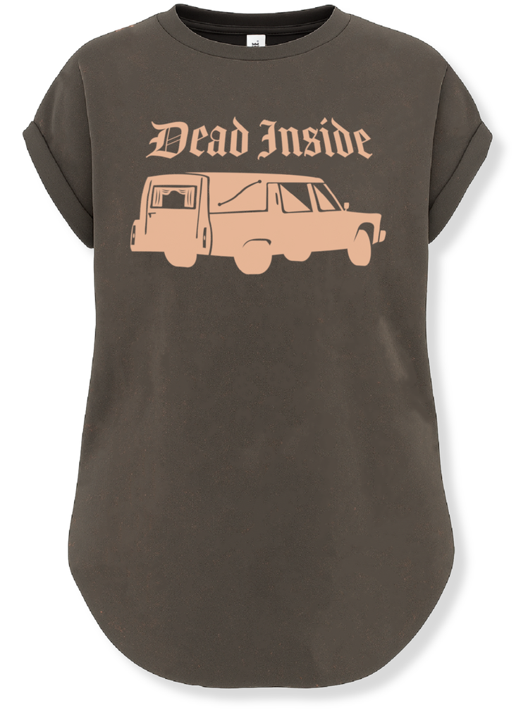 pebby forevee Side Slit Tee DEAD INSIDE SIDE SLIT TEE