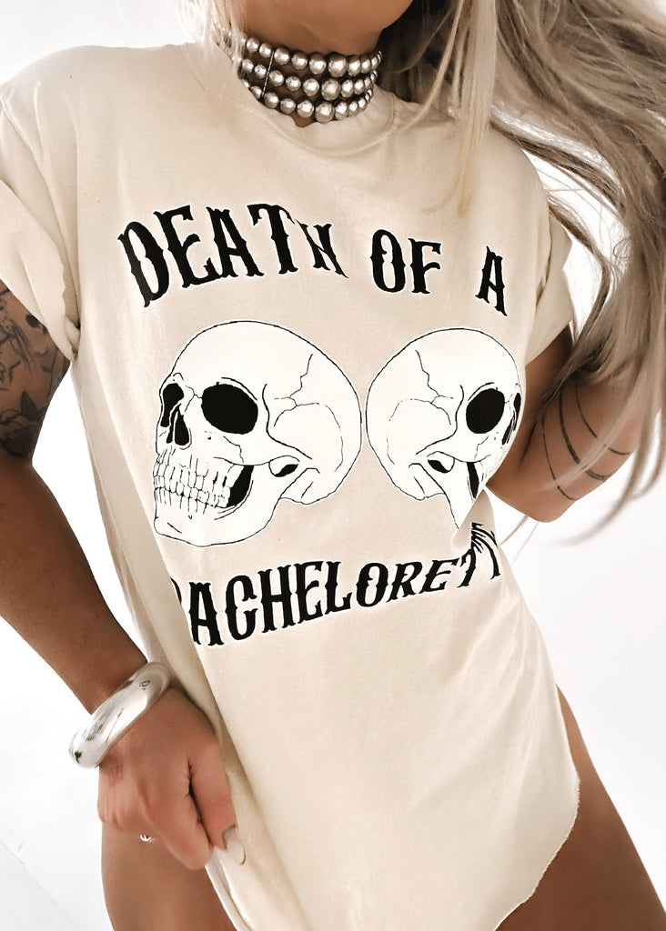 pebby forevee Side Slit Tee DEATH OF A BACHELORETTE SIDE SLIT TEE