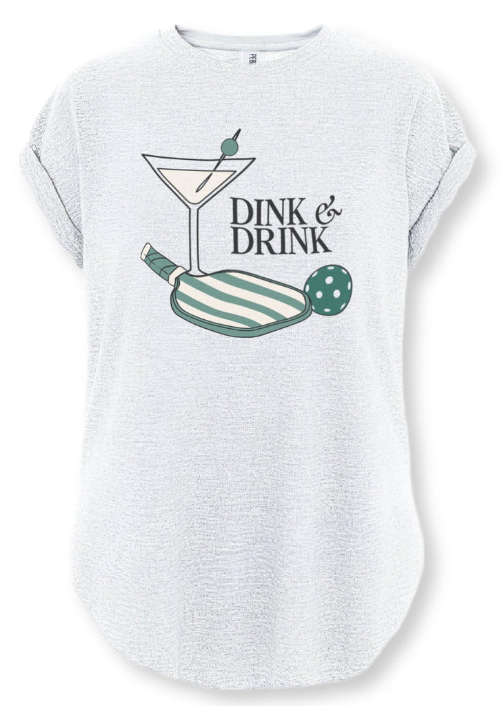 pebby forevee Side Slit Tee DINK & DRINK SIDE SLIT TEE