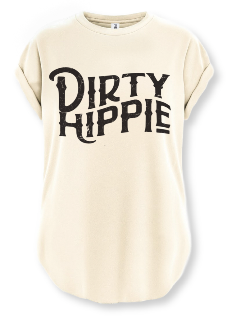 pebby forevee Side Slit Tee DIRTY HIPPIE SIDE SLIT TEE
