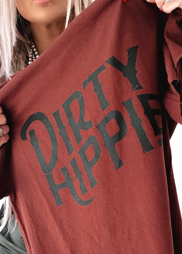 pebby forevee Side Slit Tee DIRTY HIPPIE SIDE SLIT TEE