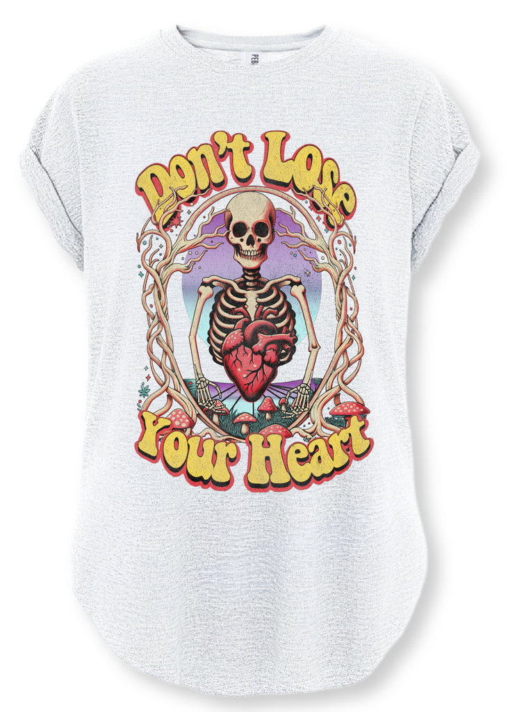 pebby forevee Side Slit Tee DON'T LOSE YOUR HEART SIDE SLIT TEE