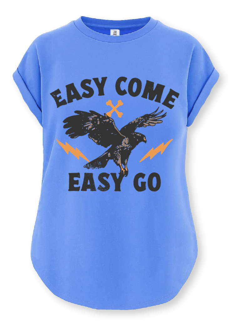 pebby forevee Side Slit Tee EASY COME EASY GO SIDE SLIT TEE