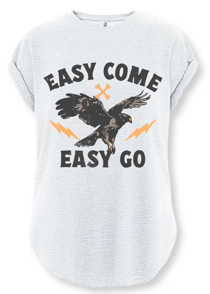 pebby forevee Side Slit Tee EASY COME EASY GO SIDE SLIT TEE