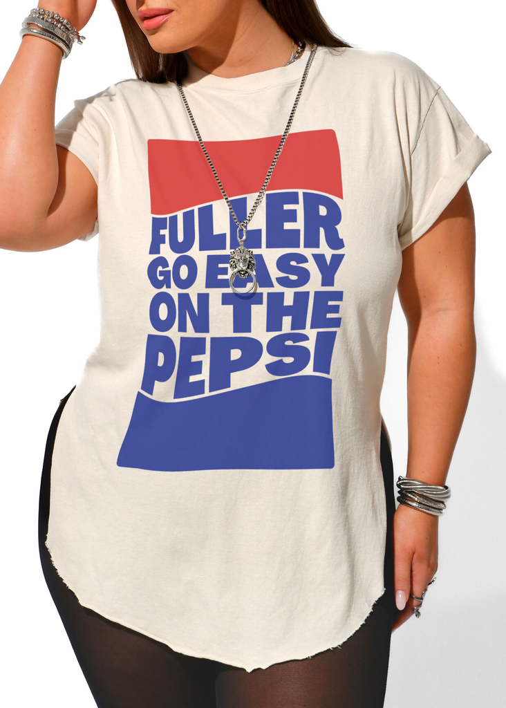 pebby forevee Side Slit Tee EASY ON THE PEPSI SIDE SLIT TEE