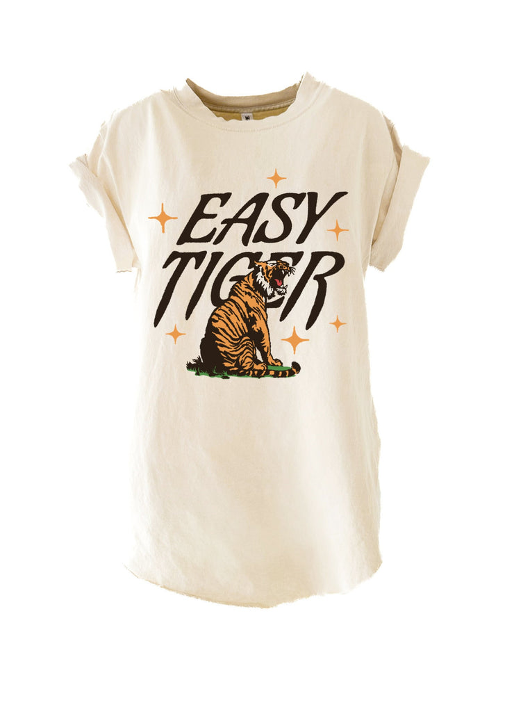 pebby forevee Side Slit Tee EASY TIGER SIDE SLIT TEE