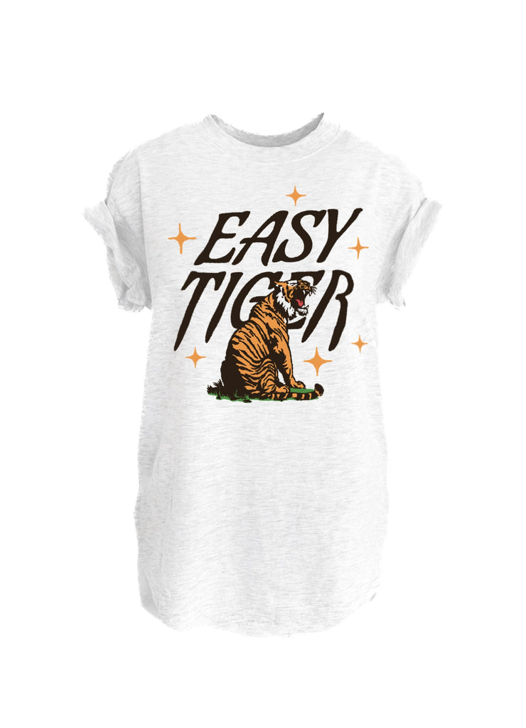 pebby forevee Side Slit Tee EASY TIGER SIDE SLIT TEE