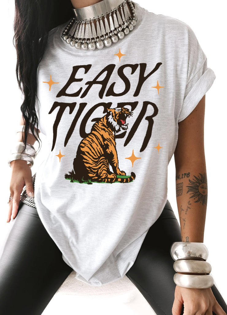 pebby forevee Side Slit Tee EASY TIGER SIDE SLIT TEE