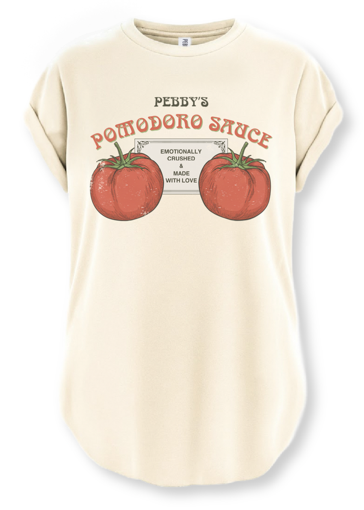 pebby forevee Side Slit Tee EMOTIONALLY CRUSHED & MADE WITH LOVE SIDE SLIT TEE